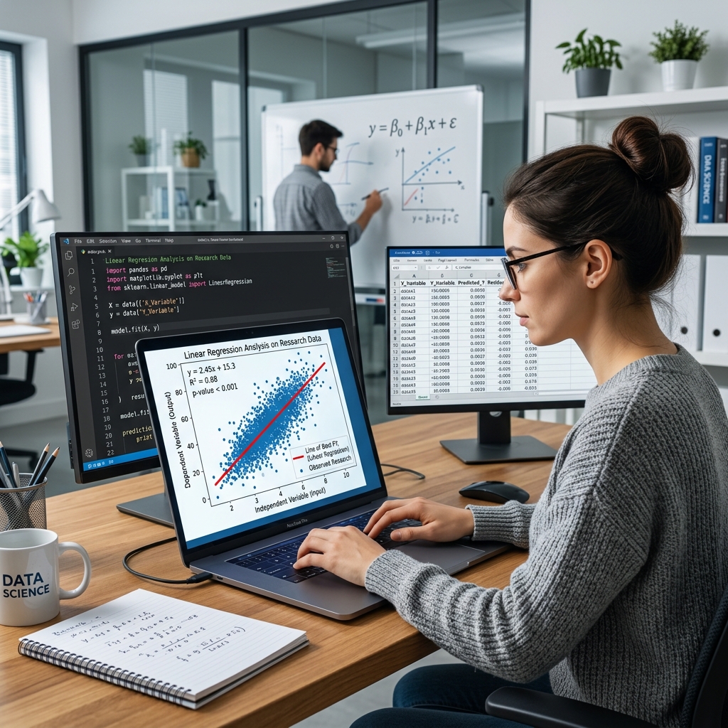 Python for Beginners: Regression Analysis with Real Research Data